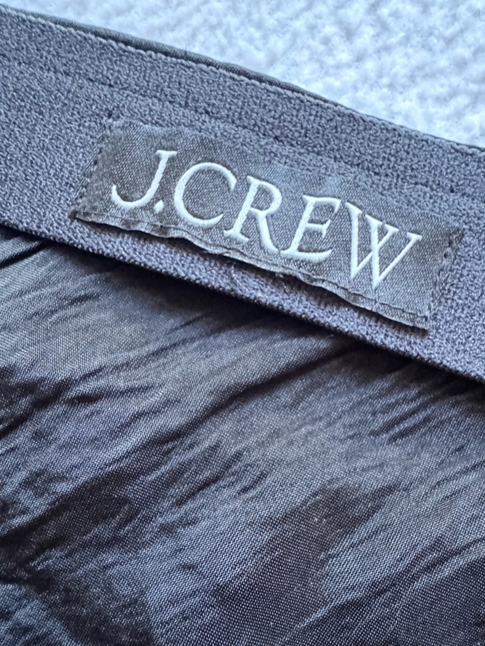 J. Crew Gwyneth lace-trim slip skirt in textured satin XXL - Picture 9 of 11